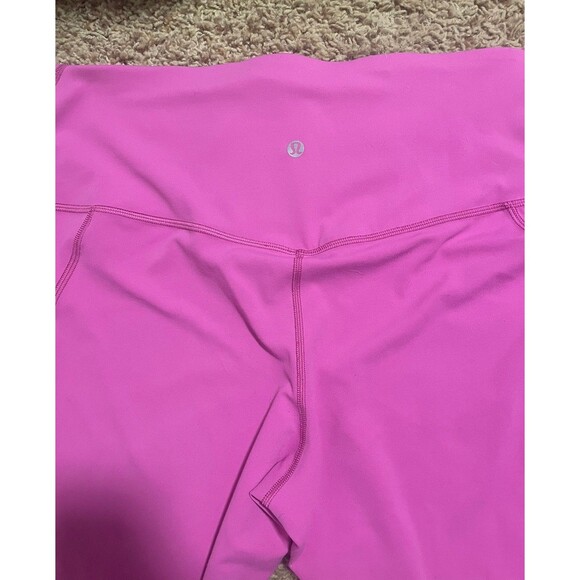 Lululemon Align High Rise Pant 28” in Sonic Pink with pockets, size 14 - Picture 2 of 7